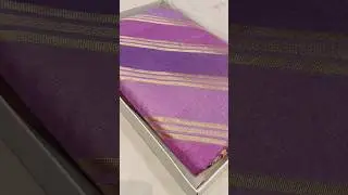 Lahariya pattern gold zari work#banarasi silk saree #handloom #shorts