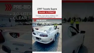 It's a SUPRAAA! 1997 RH drive is up for auction Tues, 4/22 at 8:30am CST. Bid now on IAAI.com #iaai
