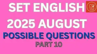 Possible Question Set English 2025 August Part 10