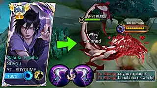 SUYOU TOP GLOBAL PLAYING EXPLANE VS YUZHONG!! BEST SUYOU STRONGER BUILD EMBLEM 2026!! - MLBB