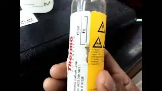AAS lamp and standard #aas #standard #chemistry