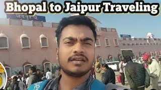 Jaipur Ki Galiyon Mein Kho Gaye! 😍 Best Rajasthani Thali | Bhopal to Jaipur Travel Vlog