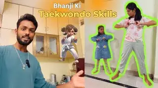 Bhanji Ne Dikhayi Taekwondo Skills 😂🥋 | Cute Face, Deadly Moves 😍