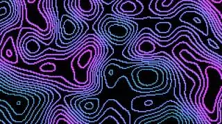 2K Hypnotic Neon Wave &bull; small circle Abstract Screensaver (60 second Seamless Loop)