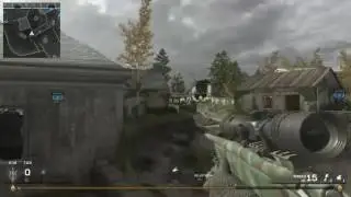 CoD4 Remastered Spawn No Scope on Overgrown!!!!