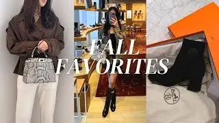 FALL FAVORITES &bull; HERMES BOOTS, FENDI PEEKABOO, SUEDE JACKET &bull; FALL EDIT NOVEMBER 2024