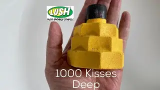 Lush cosmetics limited edition &lsquo;1000 Kisses Deep&rsquo; bubble bar - Tub Demo