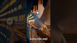 owl sailed on the Titanic in a beautiful scene. #romantic #titanic #shorts #viral #trending