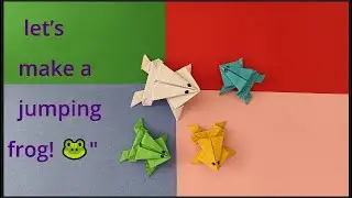 &ldquo;Moving Origami Frog 🐸 | Easy Paper Craft for Kids&rdquo;#fundiy 
