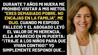 Durante 7 años mi nuera me prohibió visitar a mis nietos. Eres demasiado pobre. No encajas en la...