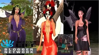 Second Life - Halloween Free/ Cheap &  Gacha Outfit Ideas -Giveaways - Official SL Vlogger