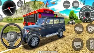 Indian Car Simulator: Red Bus vs Black SUV Battle on Hills! Android Gameplay