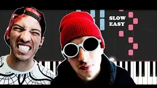 Twenty One Pilots - Heathens (SLOW EASY PIANO TUTORIAL)