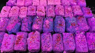 Fresh Paste Dyed Gym Chalk ASMR Crush | Satisfying Dusty Dyed Chalk ASMR Crushing 