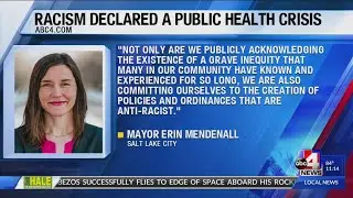 Salt Lake City Mayor Mendenhall declares racism a public health crisis