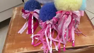 WANDS made with Tulle & Yarn