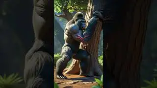 गोरिल्ला vs भालू &ndash; कौन है असली ताकतवर? | मोटिवेशनल शॉर्ट्स #junglestory #motivational #motidevo