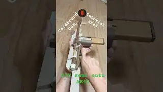 🔫Cardboard gun tutorial 🔫 🔫DIY semi auto ak47 #cardboardgun #tutorial #cardboard #craft #airsoft