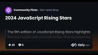 JavaScript Rising Stars | Tech, Life & Everything In Between #javascript #tech