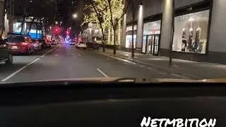 Driving around midtown Manhattan in the middle of night 