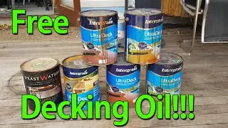 How I get expensive 'Intergrain Ultradeck' Decking Oil for free!