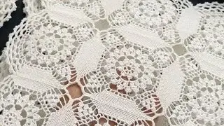 Tutoriel crochet : Un napperon &eacute;l&eacute;gant et facile &agrave; r&eacute;aliser➡️ درس كروشيه : مفرش أنيق وسهل الصنع