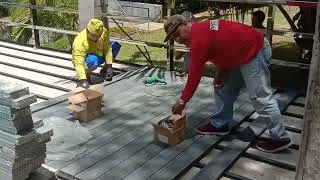 Grey WPC Decking Installation @Samal,Bataan | S.U.D Project Detail