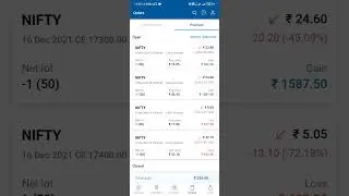 Live Nifty option selling in Angel broking  @Angel One trading