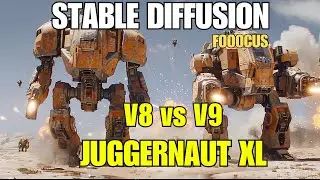 Стабильная диффузия - Juggernaut XL V8 против V9 &mdash; кто лучше?