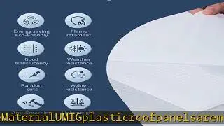 UMIG 6 PCS 4'x 2'x 0.24'' Polycarbonate Greenhouse Panels, Twin-Wall Waterproof UV Protected Corrug