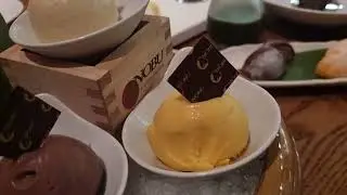 Dessert Selection At Nobu Restaurant Dubai