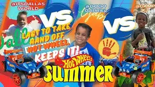 Epic Kids Challenge: Last to Take Hand Off Hot Wheels Wins! | @campkj  @GoGoGabriel @ItsDallasWorld