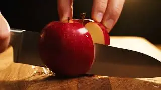 ASMR: Slicing a Crisp Apple &ndash; 4K Vertical