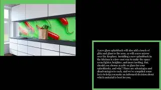 Glass Splashback vs Acrylic  What Should You Choose