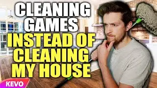 Playing cleaning games instead of cleaning my house