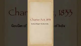 Charter Act, 1833 (Company Rule 5) #shorts #polity