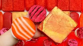 [ASMR] Aesthetic Glitter Soap Carving & Starch Foam Crushing | 100% Satisfying Relax (No Talking)