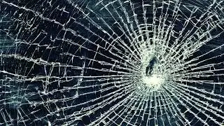 Windows bluescreen of death with glass breaking for youtube