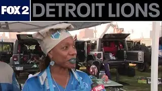 Lions fans tailgate at Eastern Market prior to home opener
