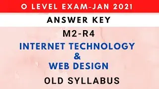O level Answer Key m2 r4 Jan 2021 | Internet technology m2-r4 10 Jan paper solution O level