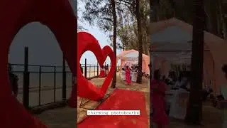 Best Weddingdestination:Karwar#destinationwedding#decoration#karwar #beachwedding#photobooth#shorts