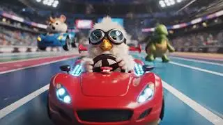 The Yellow Chick and the Big Racing Win&rdquo; #animation #kitten #viral  #viralvideo