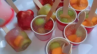 🛑 Comment faire des sucettes glacés  aux  fruits très facilement