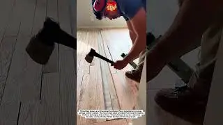 Perfect Hardwood Floor Installation Using Rubber Mallet | Satisfying Flooring Work