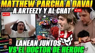 😲Matthew, Davai Lama, Arteezy y KJ emparejan en stream😲Termina parchando a todos