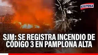 🔴🔵 SJM: Code 3 fire reported in Pamplona Alta