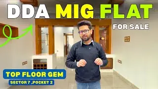 DDA MIG Flat For Sale in Dwarka Sector 7 😱 | 2BHK + Private Terrace | Delhi #housetour