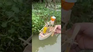 DIY Mini Boat &ndash; Small Build, Big Splash! #diy #creative #funny #experiment
