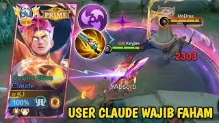 TUTORIAL & TIPS LANING, ROTASI, FARMING CLAUDE TERBARU DI META SEKARANG ! CLAUDE GAMEPLAY - MLBB