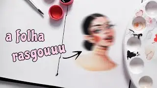 pintando com aquarela e lutando contra a lei da física | mateandro